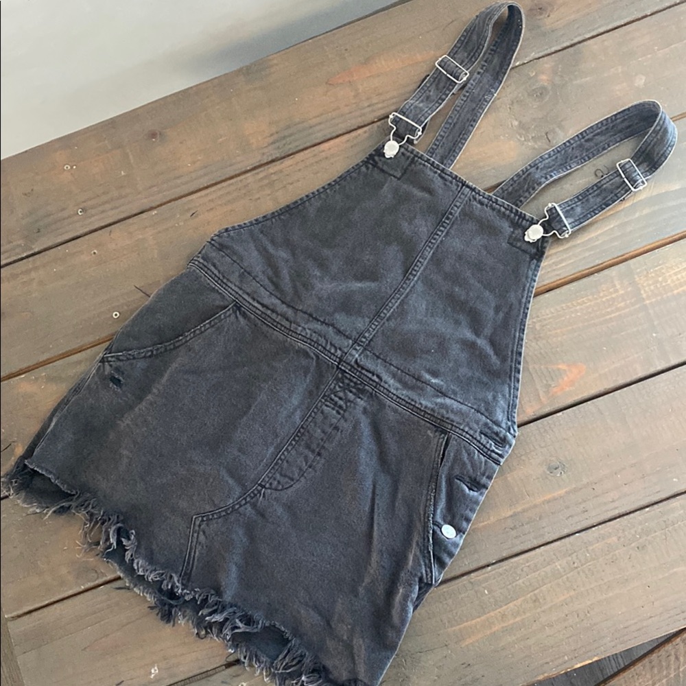 Free People Black Casual Mini Dress